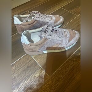 Zara Pink and White Women's Sneakers